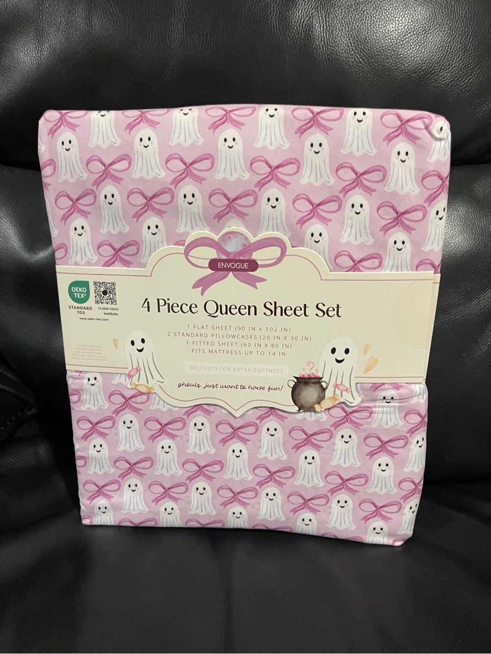 Halloween ENVOGUE Ghosts Queen Sheet Set